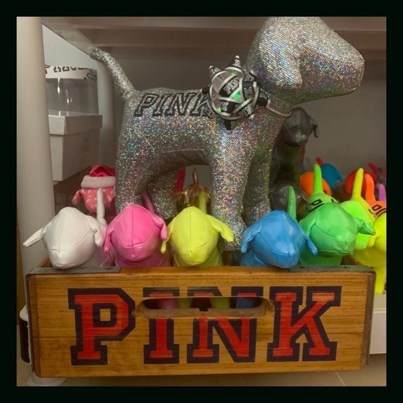 Victoriaโs Secret PINK Wooden Store Display Bin Rare Collectible - Picture 3 of 8